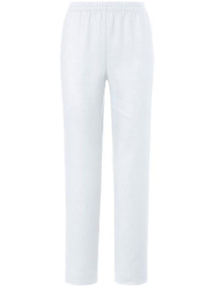 Broek 100% linnen Van Peter Hahn wit