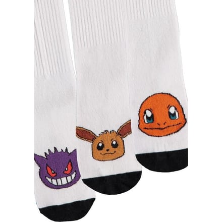 Difuzed Pokémon Charmander / Eevee / Gengar Sokken 3-Pack-Maat 35/38 (Diversen) Nieuw