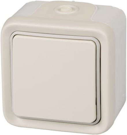 Waterdichte Drukknop Wit Opbouw IP55 Buiten Gebruik