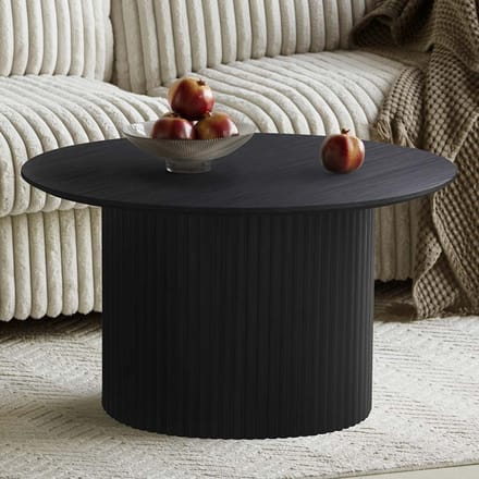 Milton & Oldbrook Salontafel Ø 80 cm Tornio Zwart