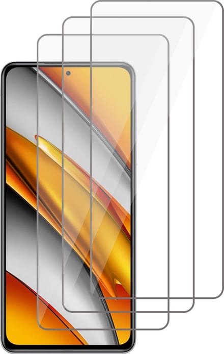 Screenprotector geschikt voor Xiaomi Poco F3 - Screen Protector Glas - 3 Stuks