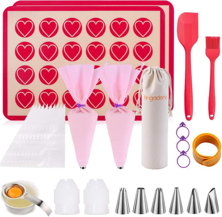 Complete Macaroon Bakset met 25 Accessoires voor Bakliefhebbers