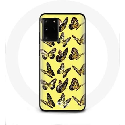 Hoesje - Samsung - Galaxy S11 Plus - Vlinders - Geel - Flexibel