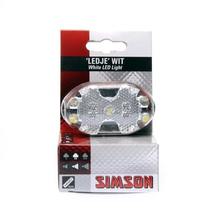 Simson Batterij voorlicht - 5 LED's - Handige bevestiging - Inclusief batterijen