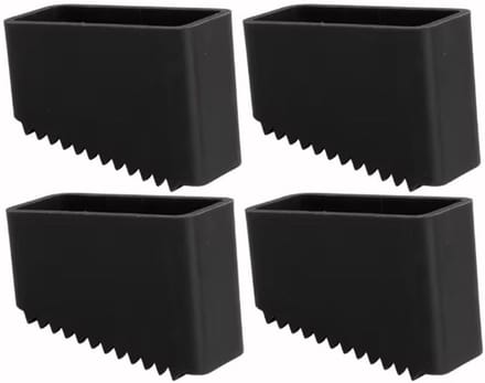 Laddervoethoezen - Ladderdoppen - Veiligheid Stabiliteit - Antislip Rubber - 4 stuks - Zwart