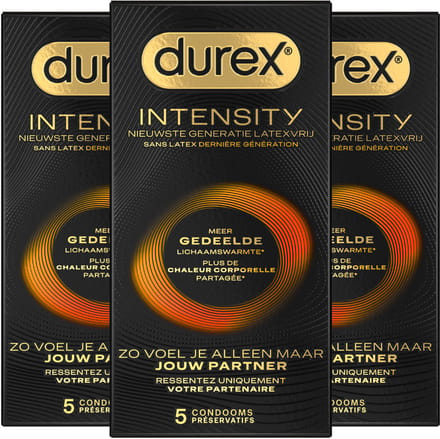 Durex Condooms Intensity 5st - 3 Stuks - Voordeelverpakking
