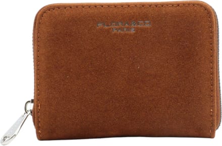 Flora & Co - Suede Look - geldbeugel - portemonnee - camel