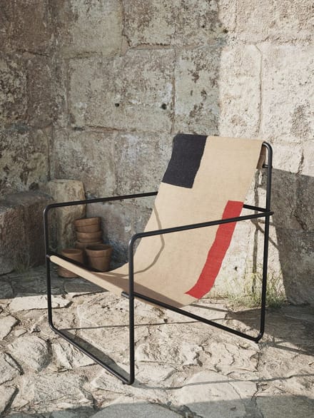 Ferm Living Desert Stoel - zwart - Block