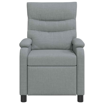 vidaXL - Recliner - Lichtgrijs - Stof