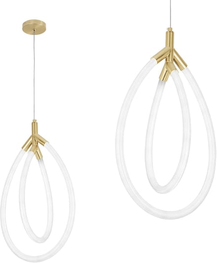 Toolight Led G017-Cp Hanglamp Goud