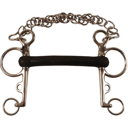 Pelham voor paard in hard rubber Umbria Equitazione
