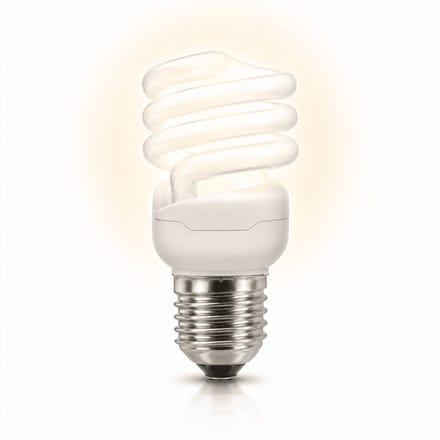 1x Spiraal Spaarlamp E27 - 24W - Warm Wit Licht (2700K) - 1615 lm - 8 jaar - Niet Dimbaar