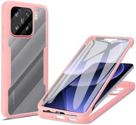 Hoesje geschikt voor Xiaomi 15 - Techsuit ColorVerse 360 Case met Screenprotector - Roze