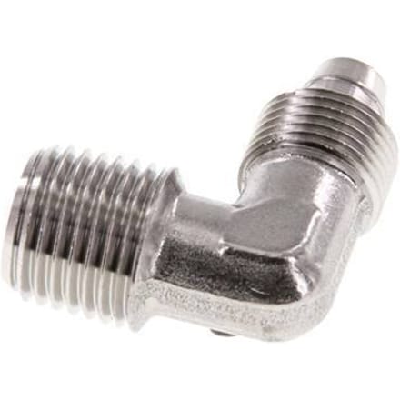 8x6 & R1/4'' RVS 1.4404 L-Opsteekkoppeling Buitendraad