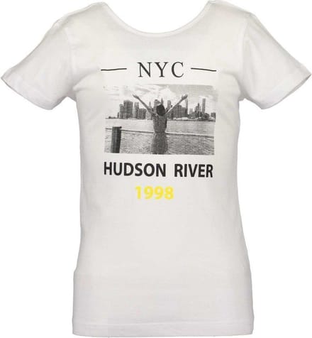 Blue Seven meiden t-shirt - wit - Maat 176