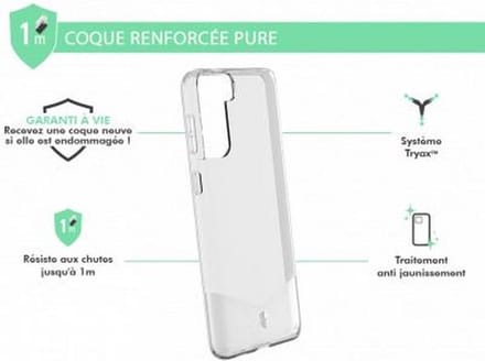 Force Case, Hoesje geschikt voor Samsung Galaxy S21 Plus - PURE Versterkt, Transparant