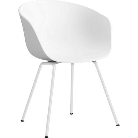 HAY About a Chair AAC 26 - white 2.0 - gepoedercoat wit - Standaard glijders kunststof