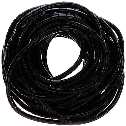 Spiraalslang - Kabelorganizer - Kabels bundelen - Flexibele bescherming - 10 meter - Zwart