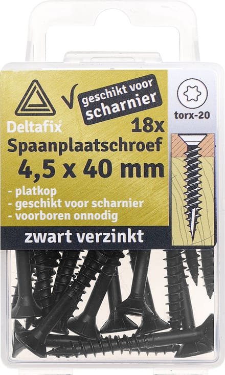 SPAANPL SCHR T20 PK VERZ 4.5X40MM