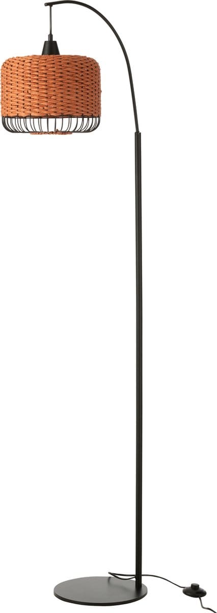 J-Line vloerlamp Lantaarn - metaal - oranje
