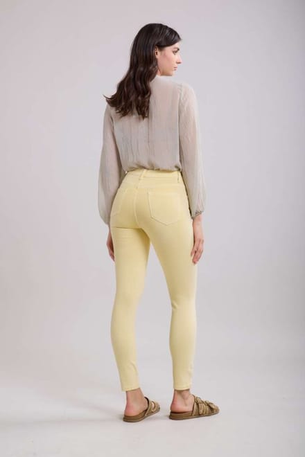 Toxik3 - Hoge taille jeans geel