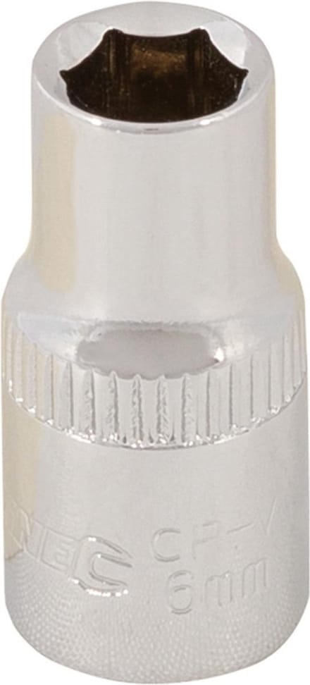 Silverline Zeskantige 1/4 inch - Metrische Dop - 6 mm