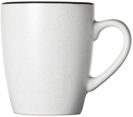 Cosy&Trendy Speckle White Beker - 8.7 cm x 5.9 cm x 10.3 cm - Set-6