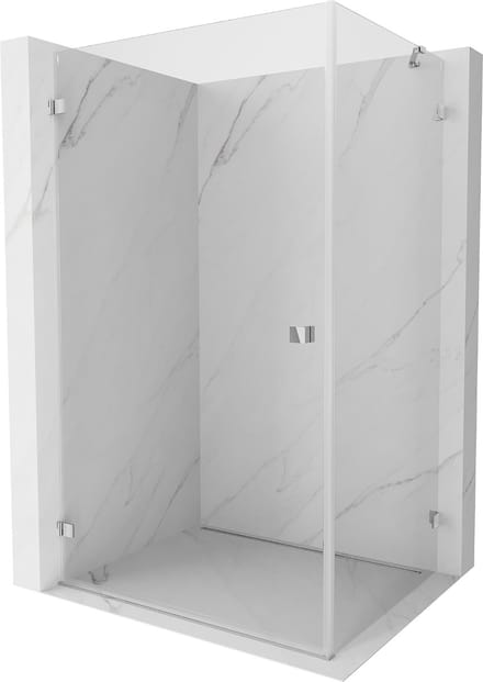 Mexen Lunar-B draaideur douchecabine links 85 x 80 , transparant, chroom - 832-085-080-01-00-L