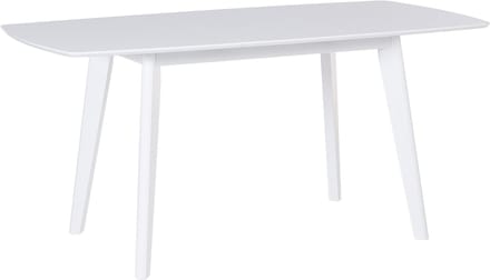 SANFORD - Uitschuifbare eettafel - Wit - 80 x 120/160 cm - MDF