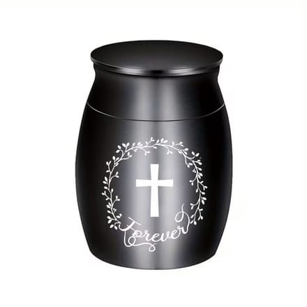 Mini urn met kruisje