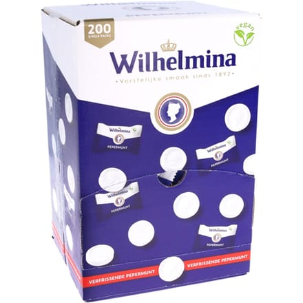 Fortuin - Wilhelmina Pepermunt Vegan - 200 Singlepacks