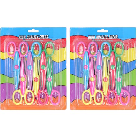 12 stuks DIY Kinderknutselschaar Kunst Decoratieve Papierschaar voor Scrapbooks blue