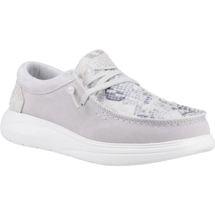 HEYDUDE Wendy COMF Leer Dames Grijs/Slang Moccasins Schoenen