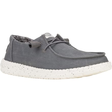 HEYDUDE Wendy Canvas 100% Katoen Damesschoenen Donkergrijs
