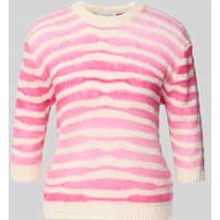 Gebreide pullover van Mohair-mix met 3/4-mouw