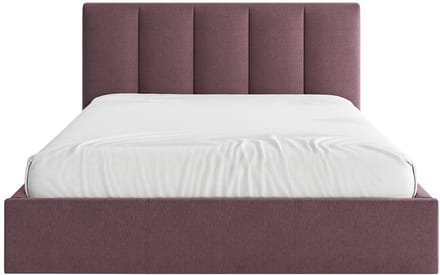 Vente-unique Bed met opbergruimte stof bordeaux 160 x 200 cm