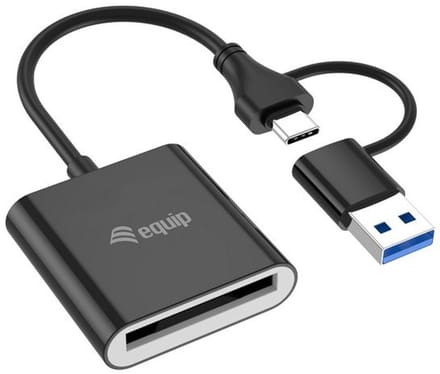 Equip 245461, CFexpress 2.0 Type B, Zwart, 10000 Mbit/s, USB 3.2 Gen 2 (3.1 Gen 2) Type-C, 38,6 mm, 11 mm