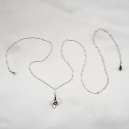 Sylvie Monthulé | Zilveren Bodychain | Arum Flower Maat S