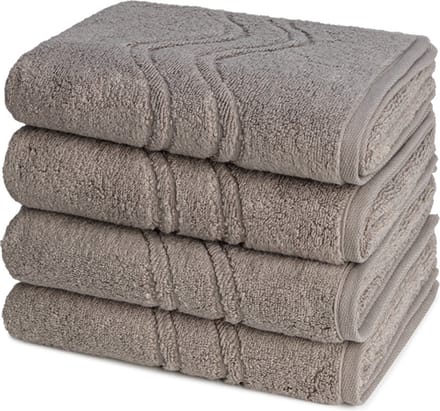 Ross Dames en Heren 4 X handdoek - per set Cashmere feeling
