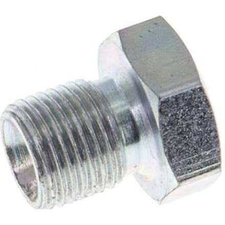 Plug G1/8'' Staal met Buitenzeskant 60° Conus 575bar Hydrauliek [10 Stuks]