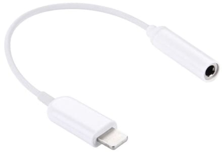 eforyou Lightning-compatibele naar 3,5mm AUX Adapter voor iPhone – Wit