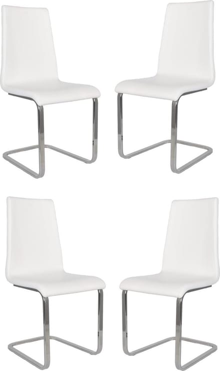 Tommychairs Cuore - Eetkamerstoelen - Set van 4 - Eikenhout - Kunstleer