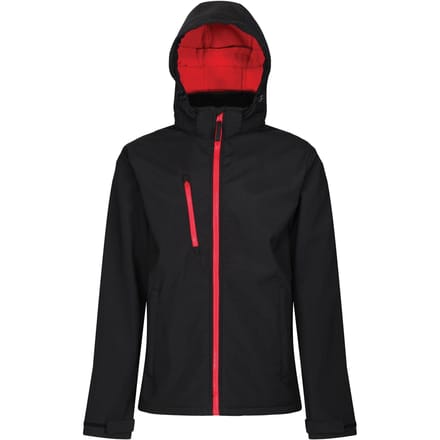 Regatta Heren Venturer 3-laags membraan Soft Shell Jas (Zwart/Rood)