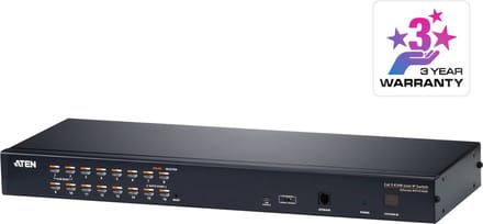 CAT5e/6 KVM Over IP 16 Port RJ45 High-Density KVM