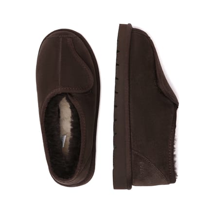 EVER AU Australië Heren Mosgroene Verstelbare Schaapswollen Slippers