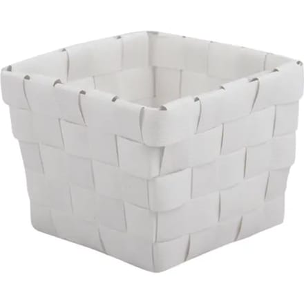 Msv Opbergmandje 10x10cm Wit