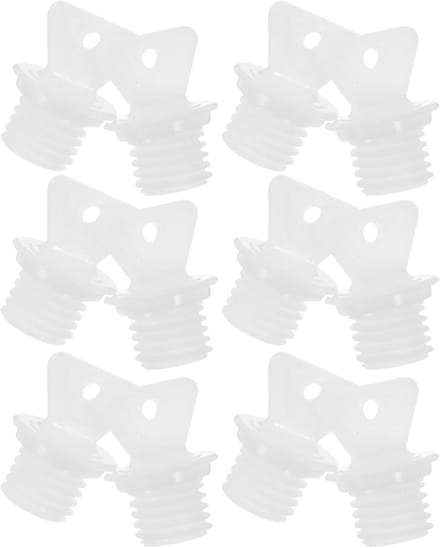 Kruik stoppen - Dop warmwaterkruik - Lekvrije warmte - Universele pasvorm - 12 stuks - Wit