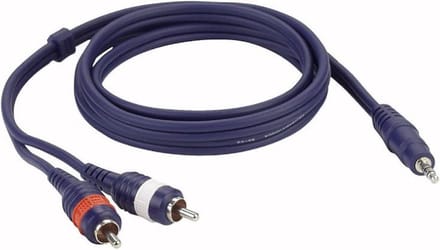 DAP Audio Mini Jack naar RCA Overgangskabel 1,5m - Mini Jack Stereo naar 2x RCA (Tulp) - 1,5m
