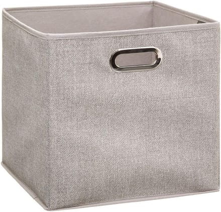 Vierkante Opbergdoos 31x31 cm Beige voor Thuis en Kantoor