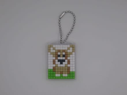 Sleutelhanger, Hond, Welsh Corgi, Pixels